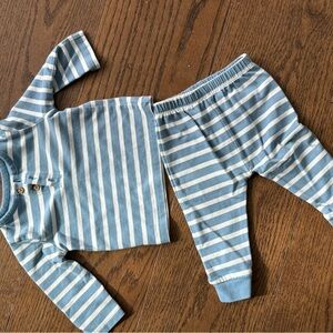 Cat & Jack Blue and White Striped Kids Matching Set